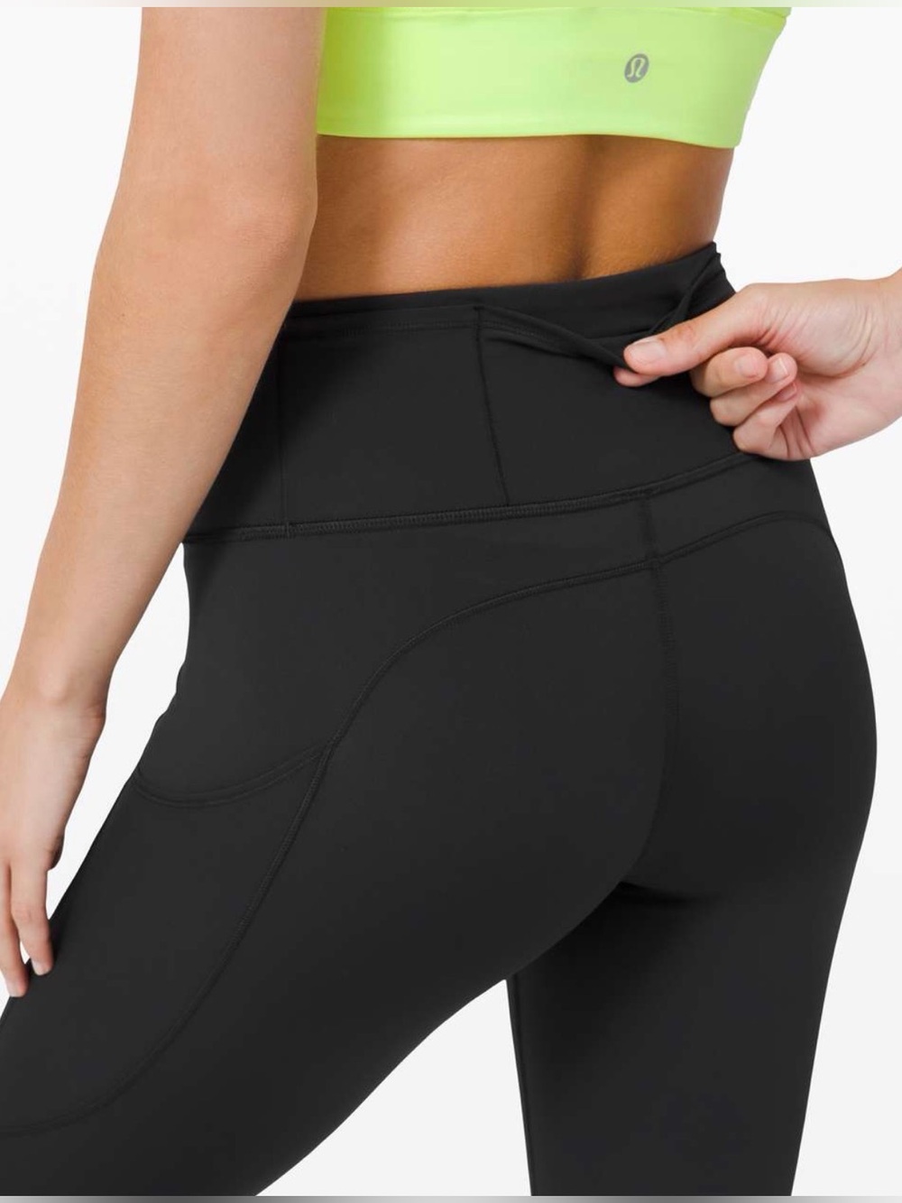 Black High-Waist Capri Leggings
